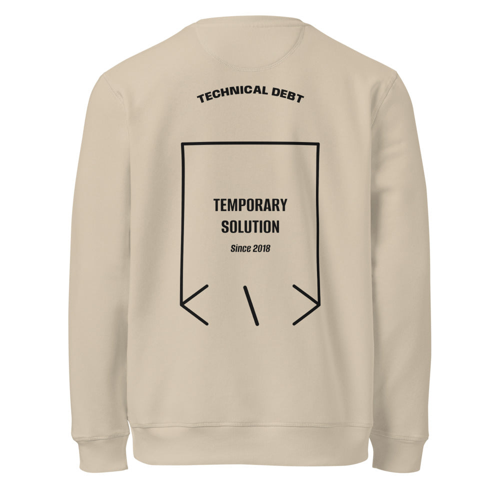 Temporary Solution — Desert Dust Black back mockup
