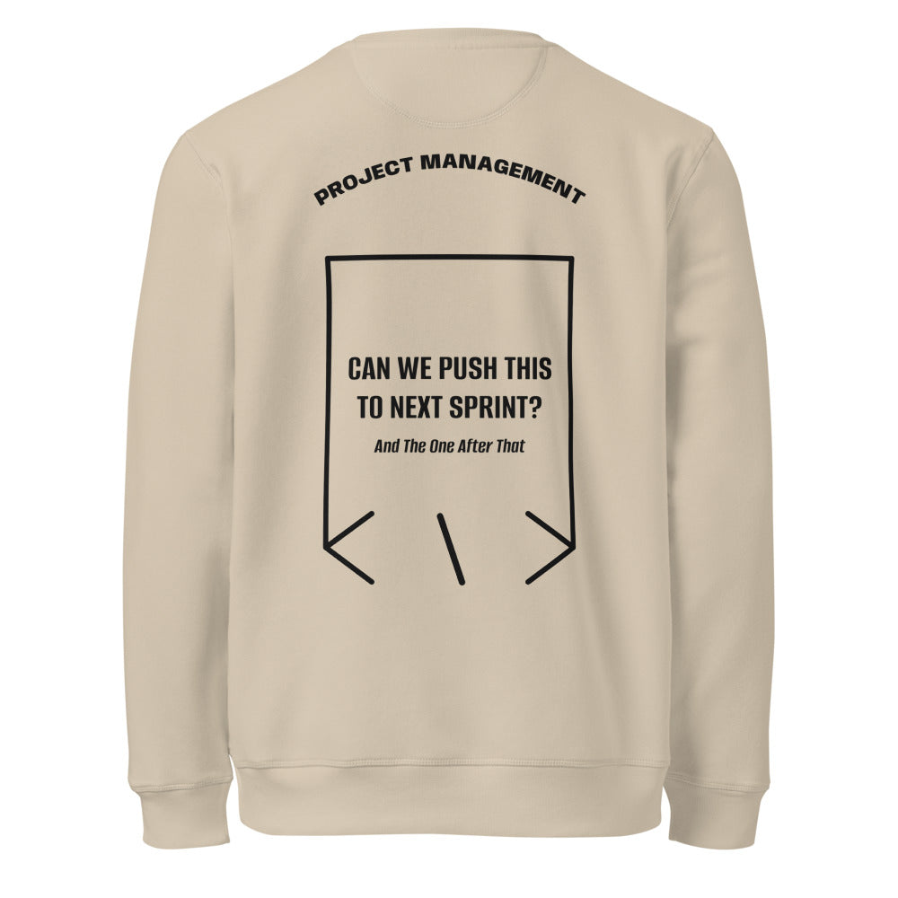Can We Push This To Next Sprint? — secondary back mockup