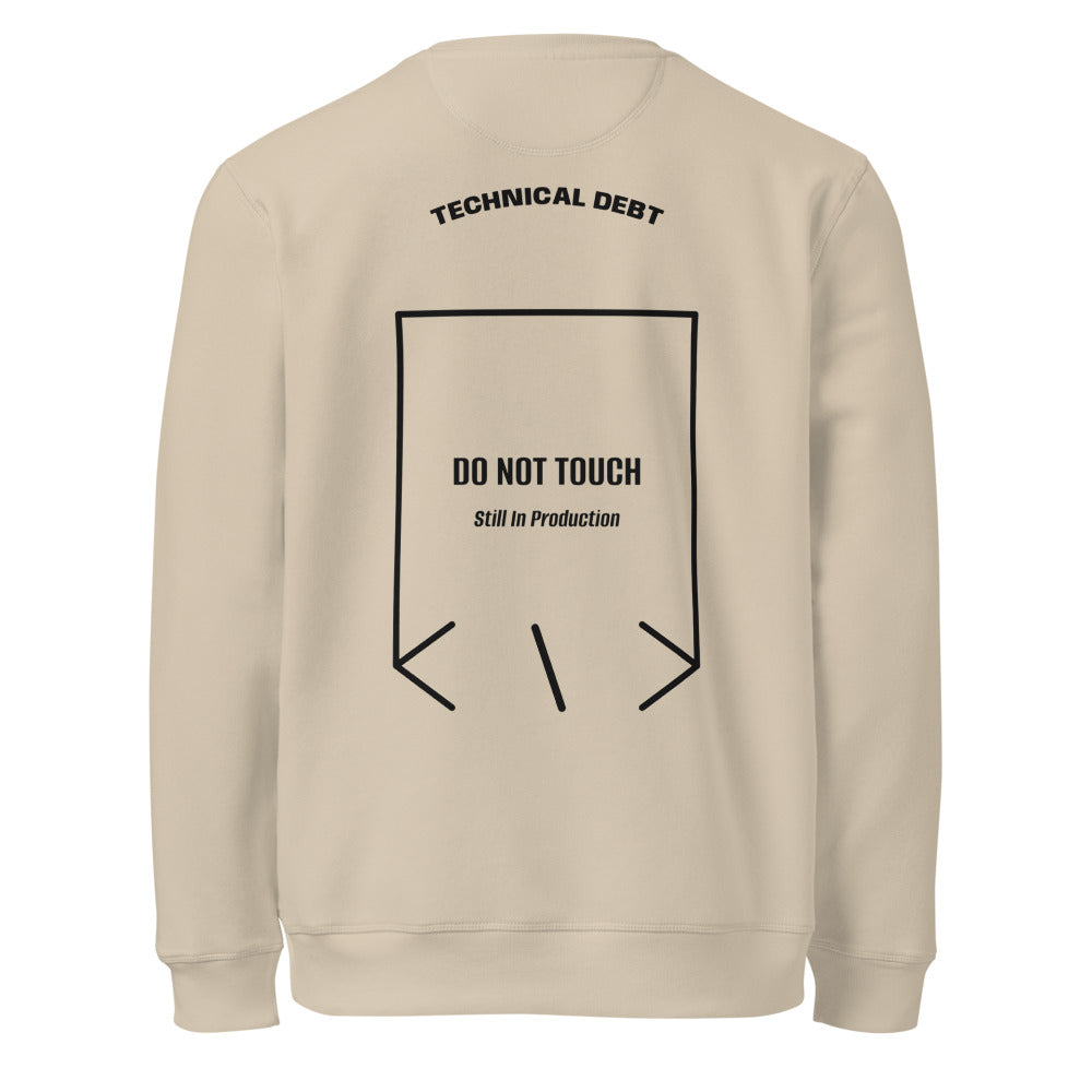 Do Not Touch — Desert Dust Black back mockup