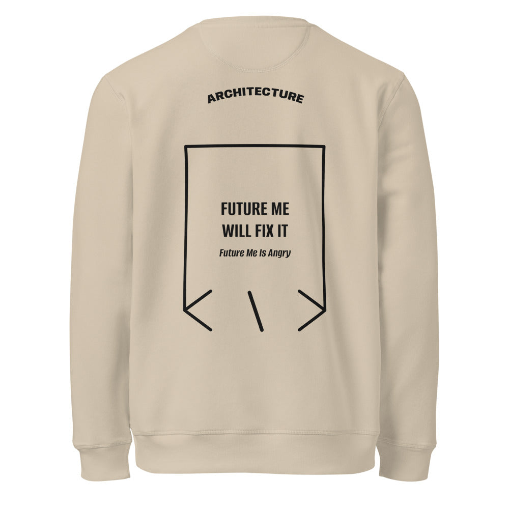 Future Me Will Fix It — Desert Dust Black back mockup
