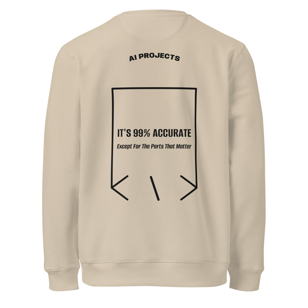 It's 99% Accurate — Desert Dust Black back mockup