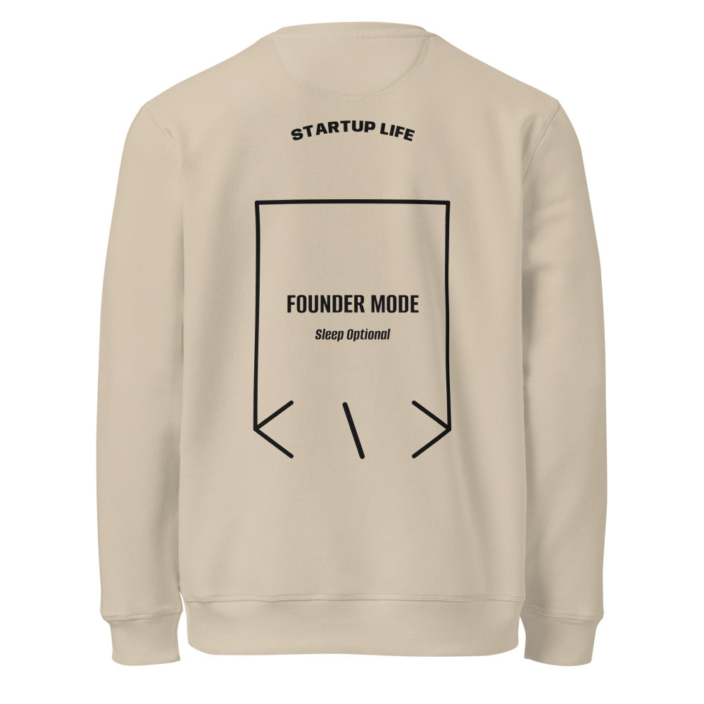 Founder Mode — Desert Dust Black back mockup