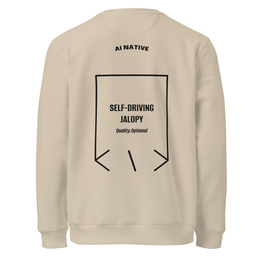 Self-Driving Jalopy — Desert Dust Black back mockup