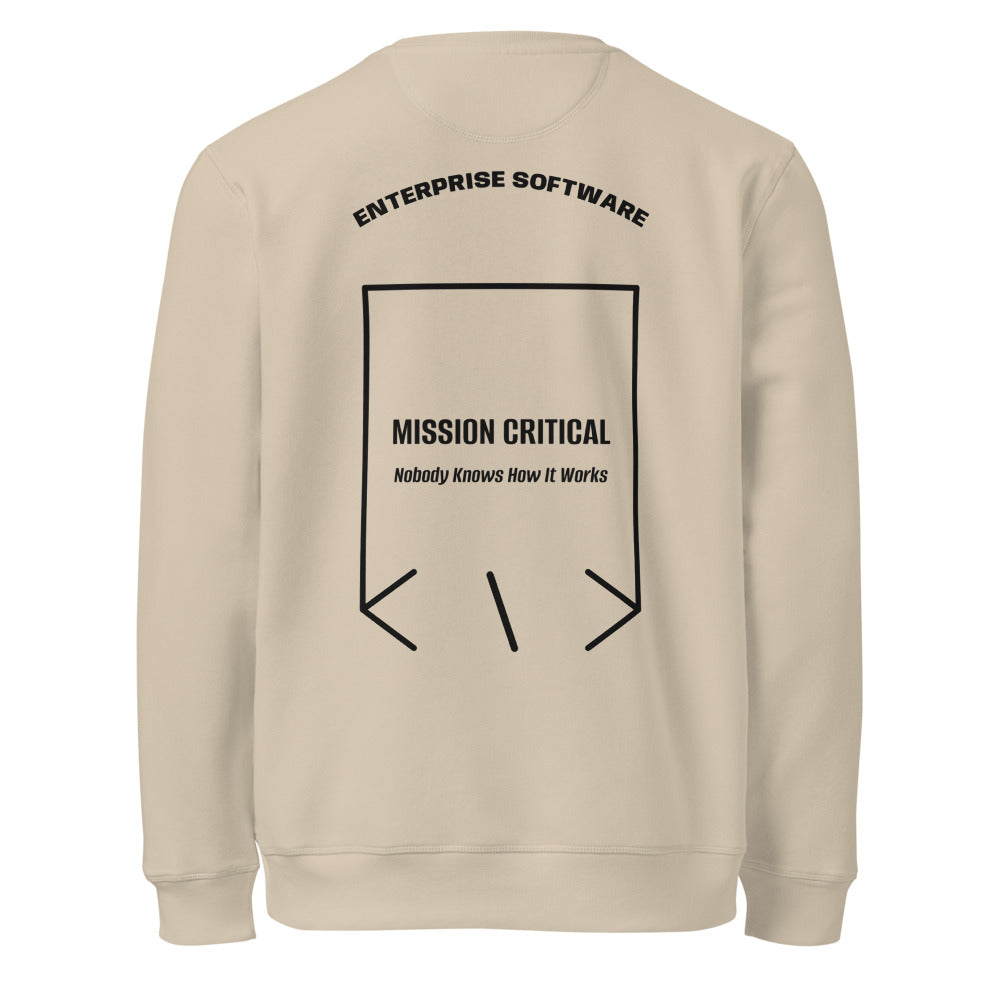 Mission Critical — Desert Dust Black back mockup