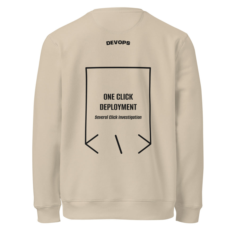 One Click Deployment — Desert Dust Black back mockup