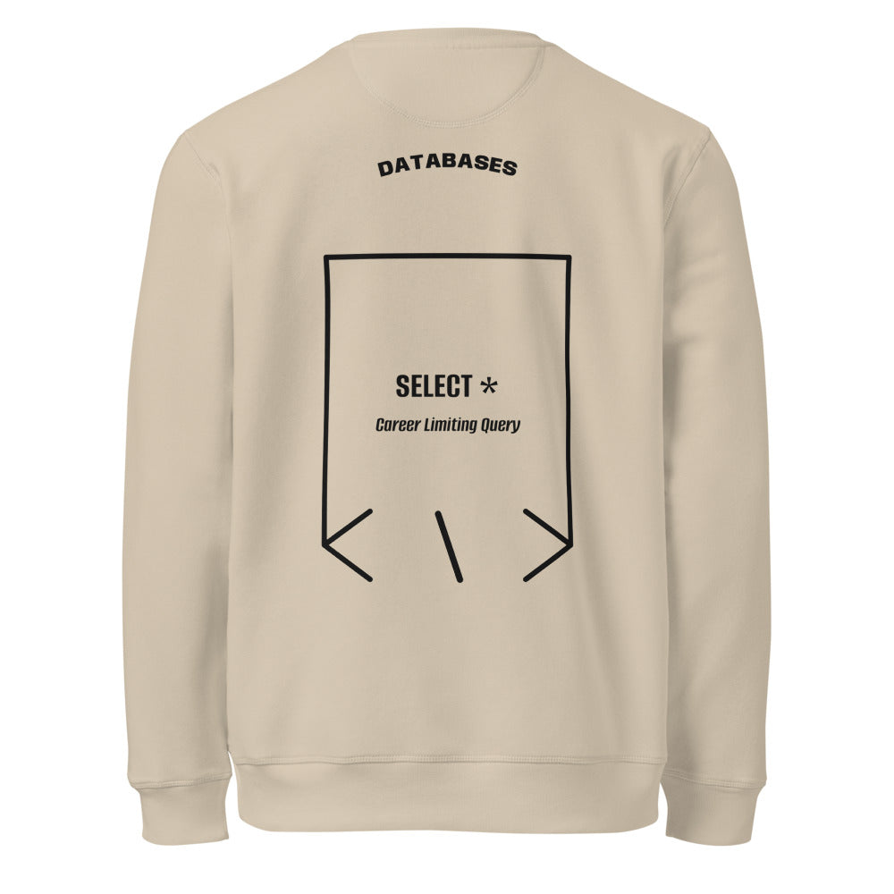 SELECT * — Desert Dust Black back mockup