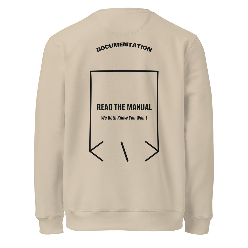 Read The Manual — Desert Dust Black back mockup