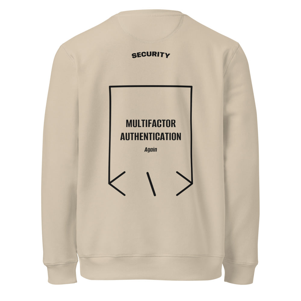 Multifactor Authentication — Desert Dust Black back mockup