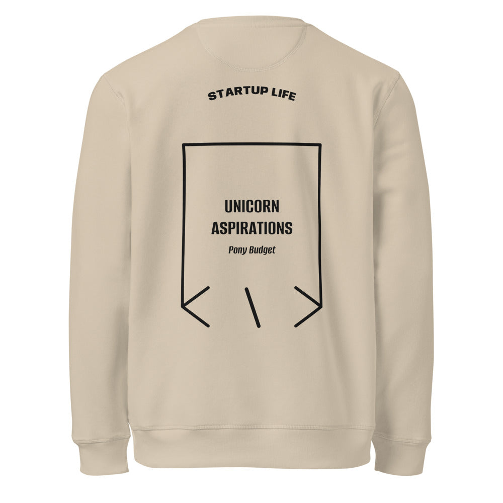 Unicorn Aspirations — Desert Dust Black back mockup