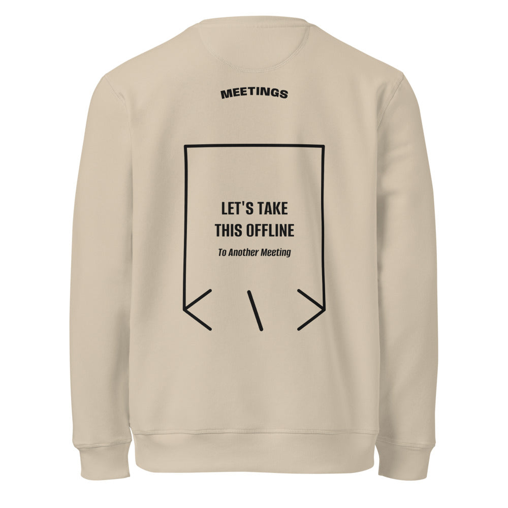 Let's Take This Offline — Desert Dust Black back mockup
