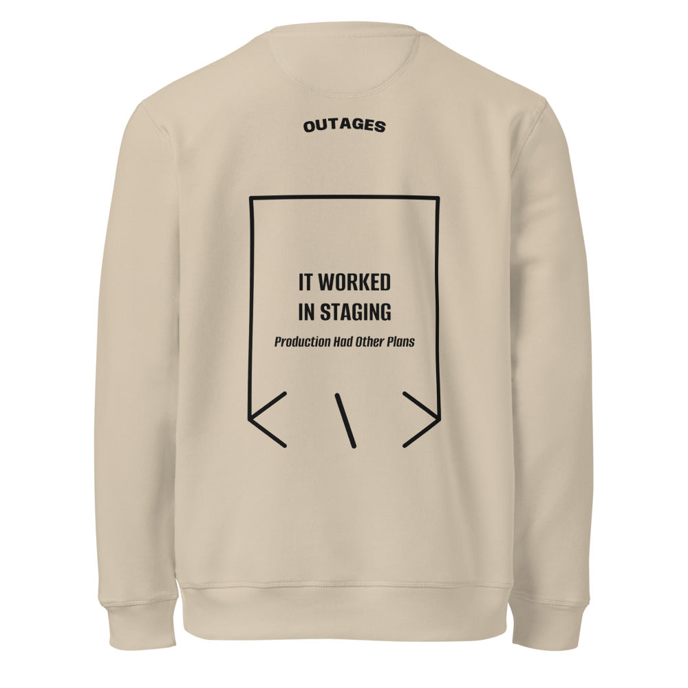 It Worked In Staging — Desert Dust Black back mockup