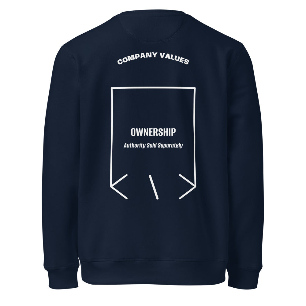 Ownership — French Navy White back mockup