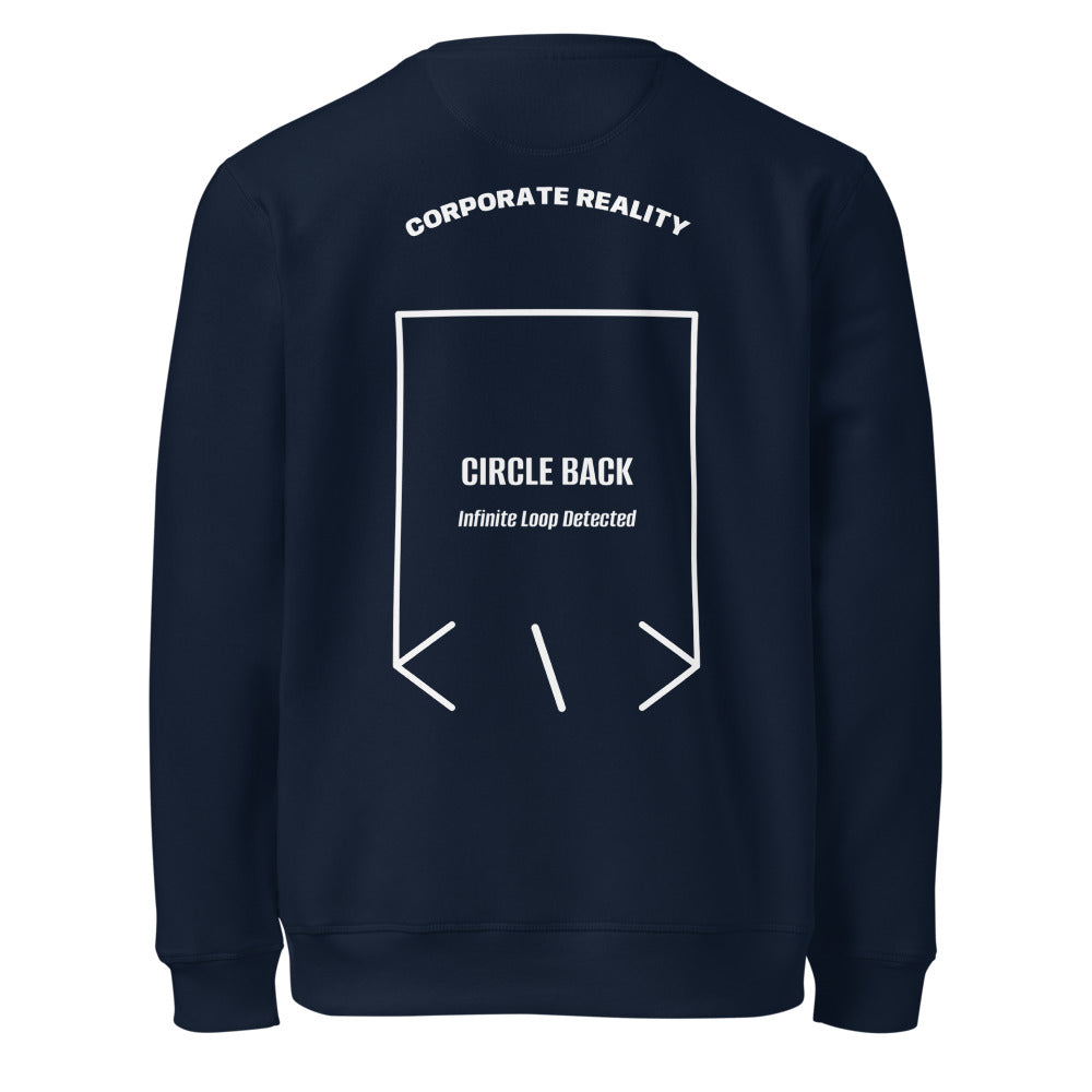 Circle Back — French Navy White back mockup