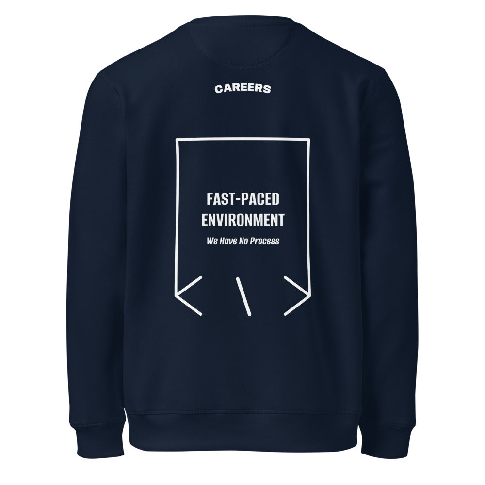 Fast-Paced Environment — French Navy White back mockup