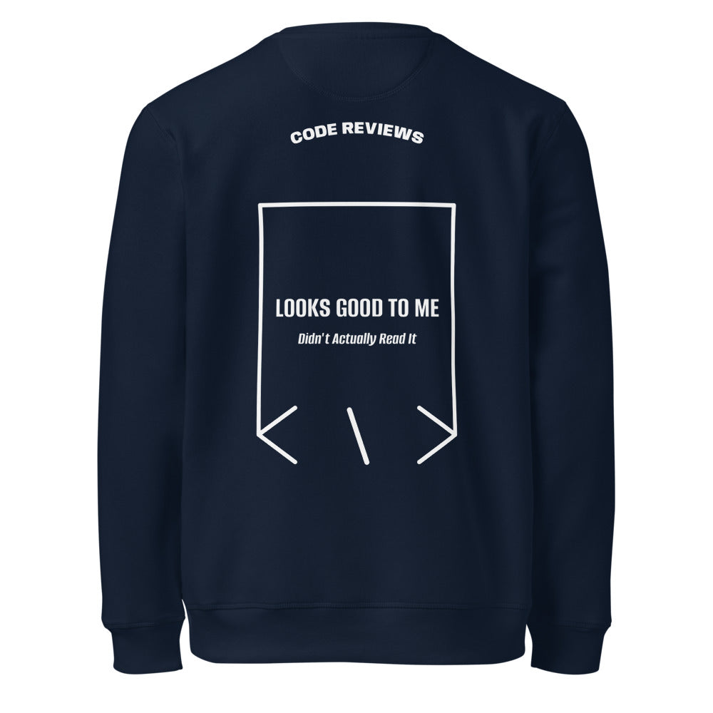 Looks Good To Me — French Navy White back mockup