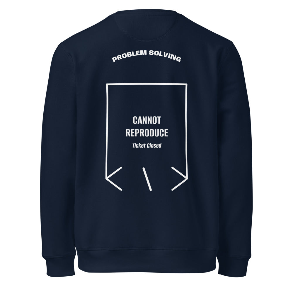 Cannot Reproduce — French Navy White back mockup