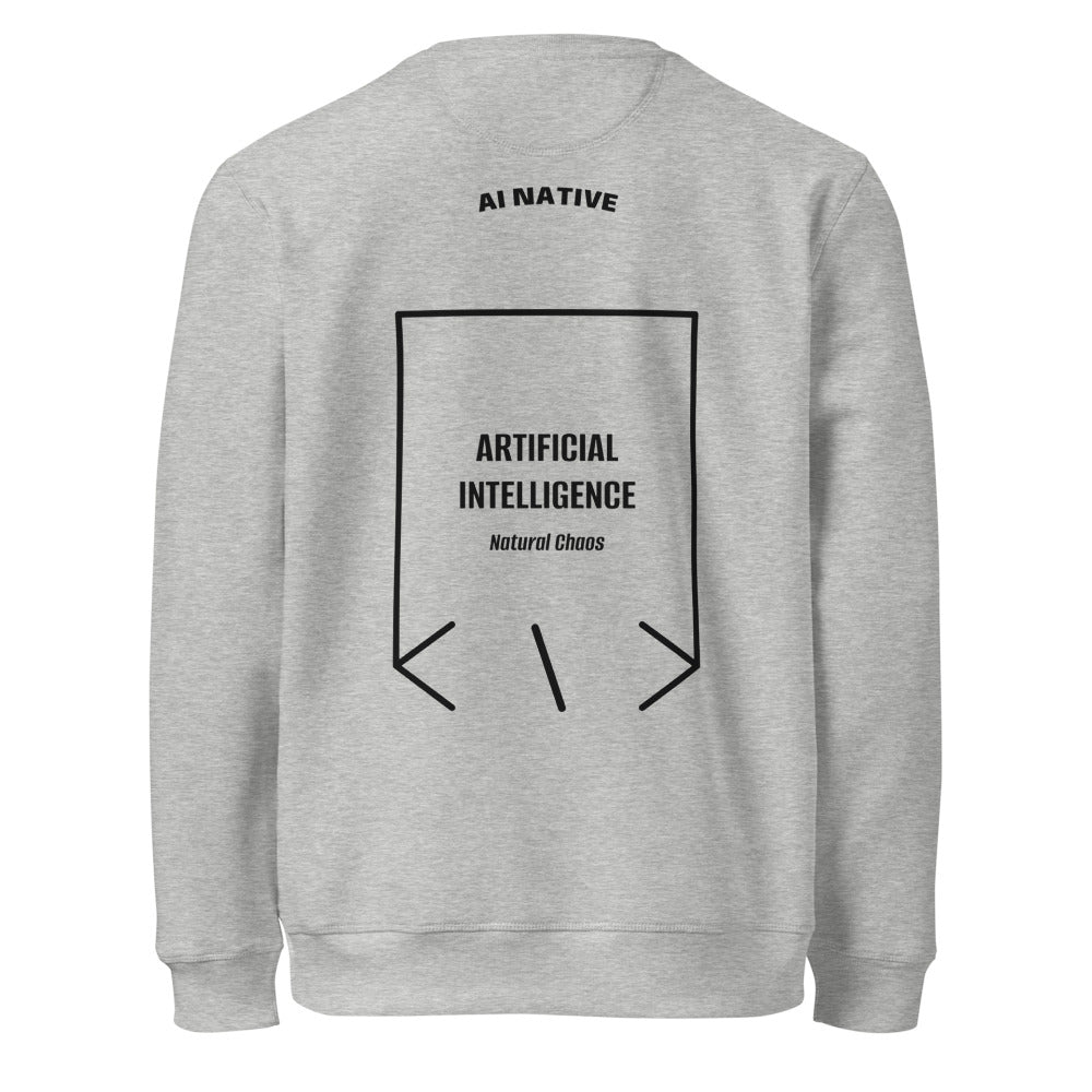 Artificial Intelligence — Heather Grey Black back mockup