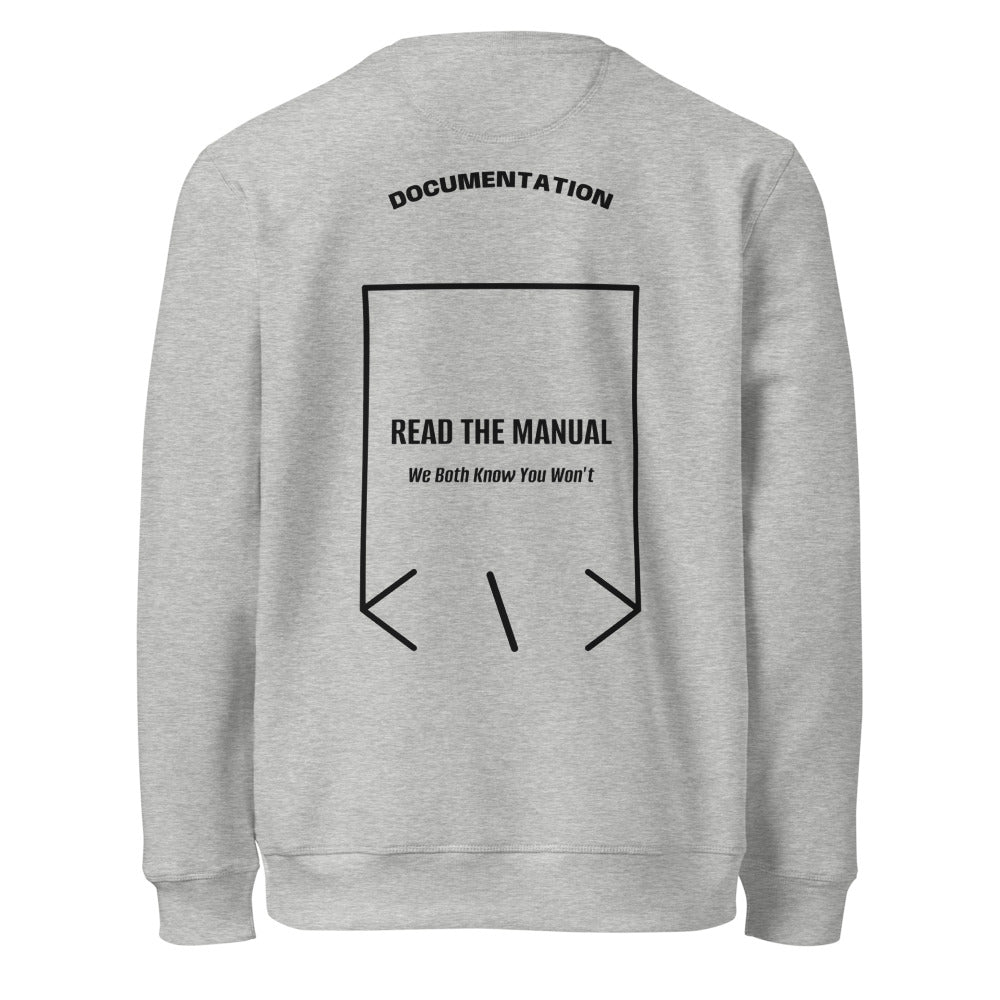 Read The Manual — secondary back mockup