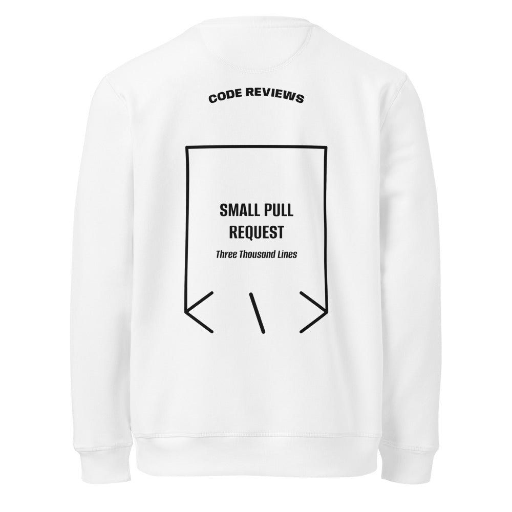 Small Pull Request — White Black back mockup
