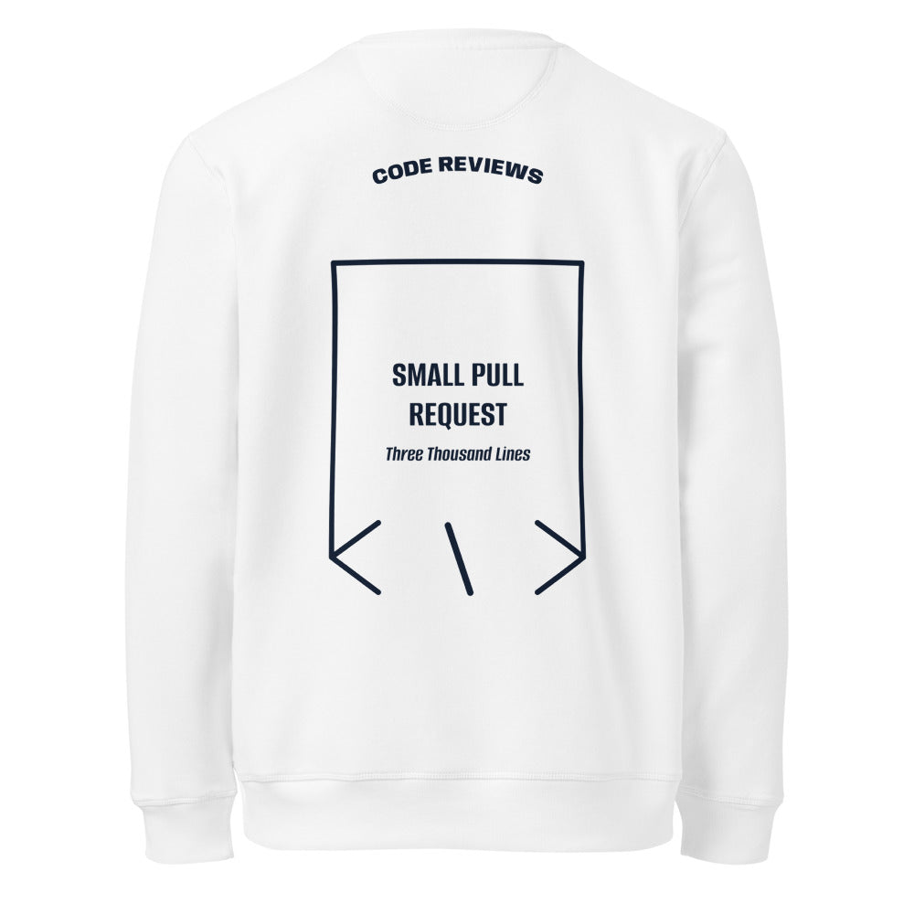 Small Pull Request — White French Navy back mockup