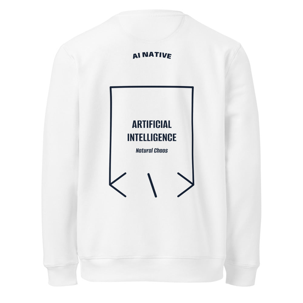Artificial Intelligence — White French Navy back mockup