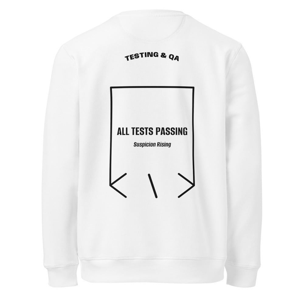 All Tests Passing — secondary back mockup