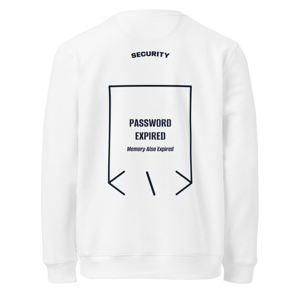 Password Expired — White French Navy back mockup