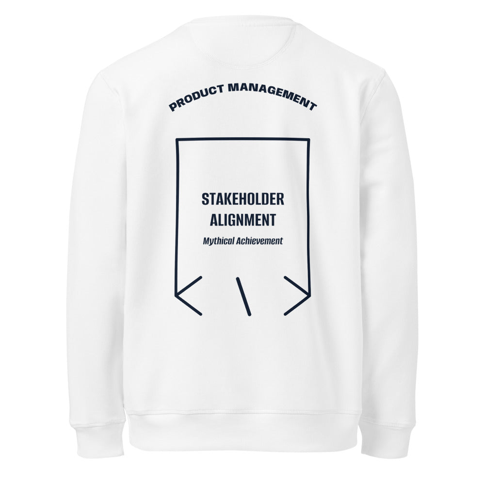Stakeholder Alignment — White French Navy back mockup