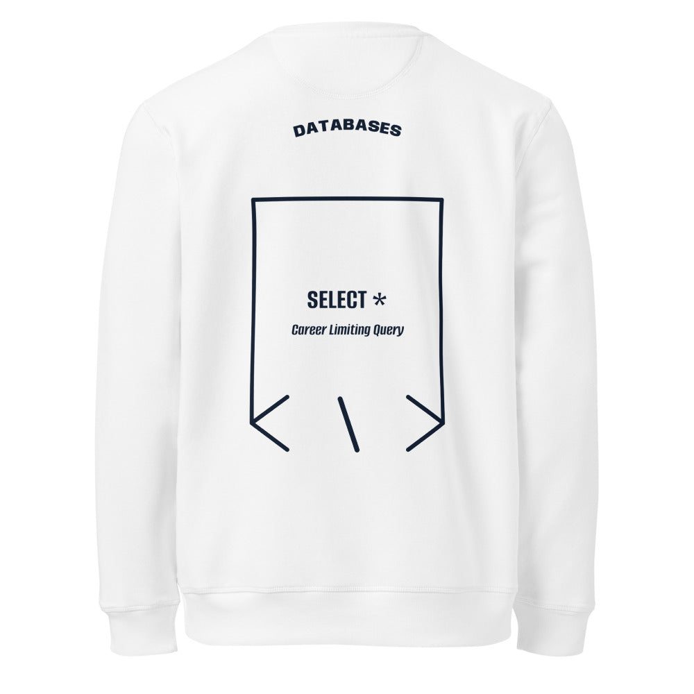 SELECT * — White French Navy back mockup