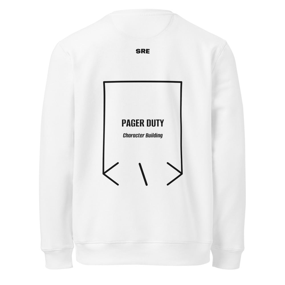 Pager Duty — White Black back mockup