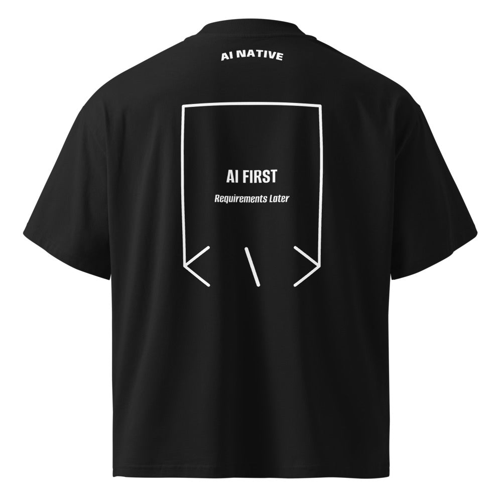 AI First — Black White back mockup