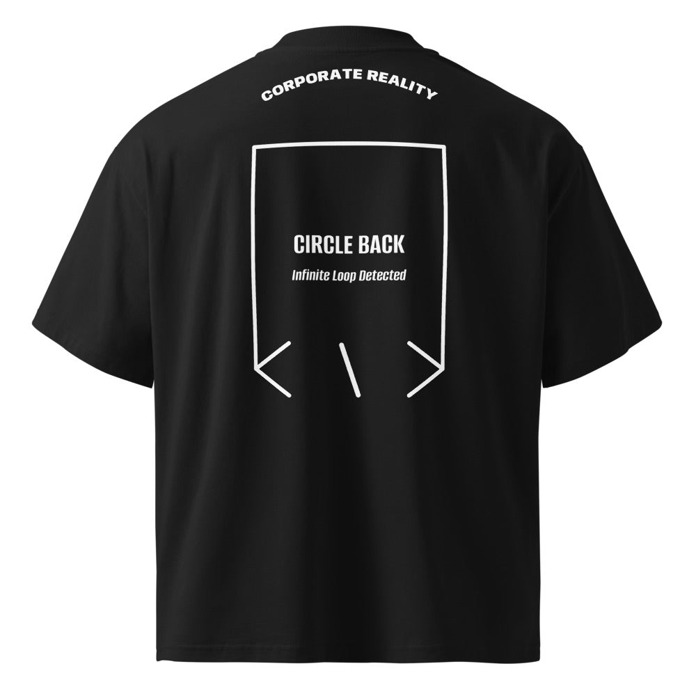 Circle Back — Black White back mockup