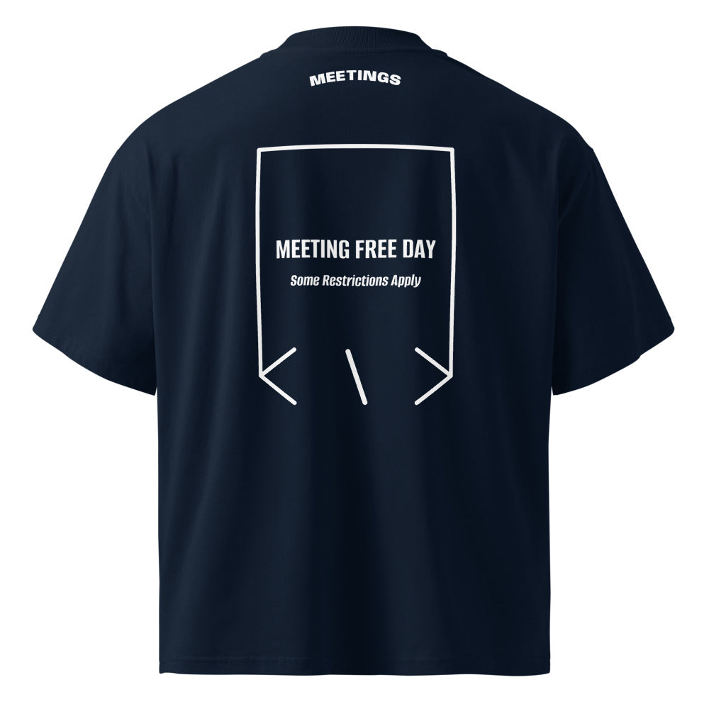 Meeting Free Day — French Navy White back mockup