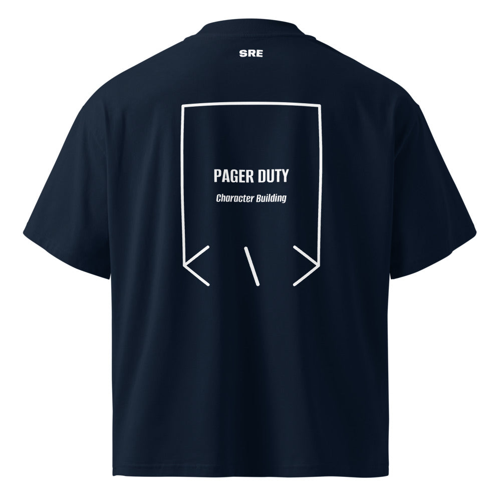 Pager Duty — French Navy White back mockup