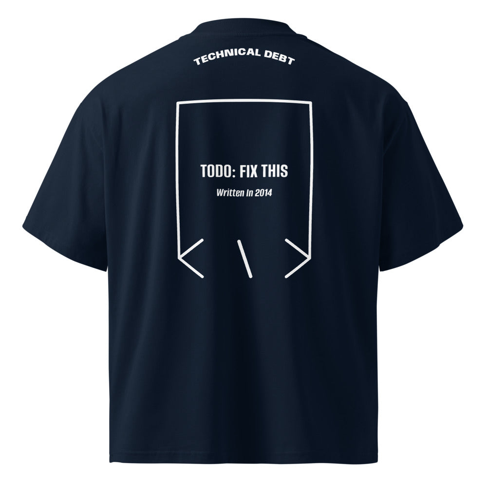 TODO: Fix This — French Navy White back mockup