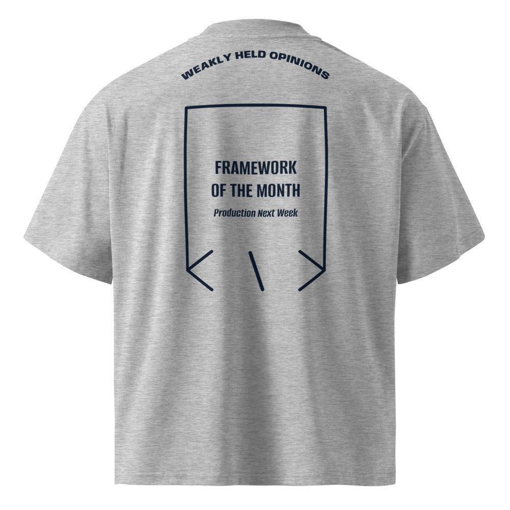Framework Of The Month — Heather Grey French Navy back mockup