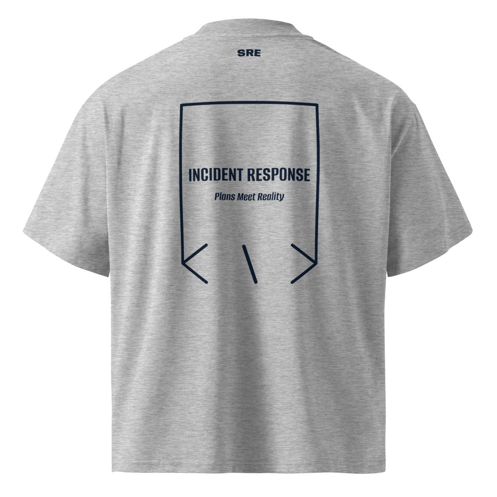 Incident Response — Heather Grey French Navy back mockup