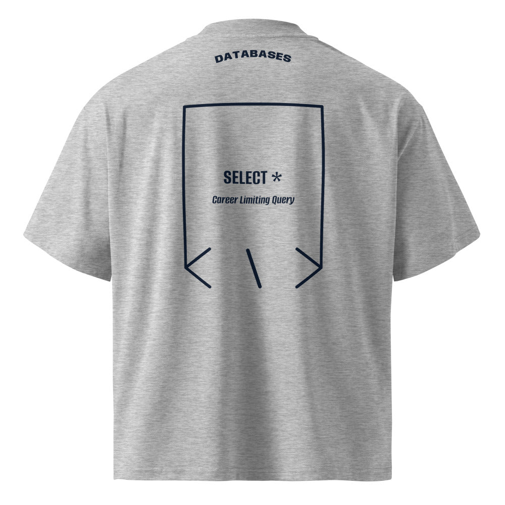 SELECT * — Heather Grey French Navy back mockup