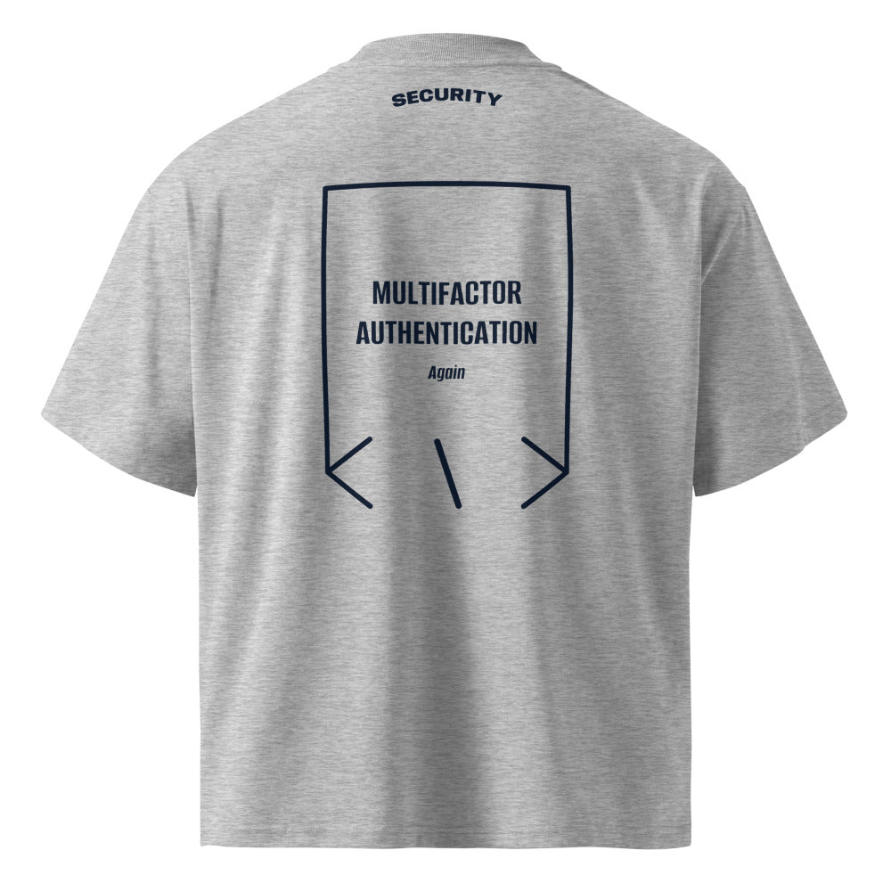 Multifactor Authentication — Heather Grey French Navy back mockup