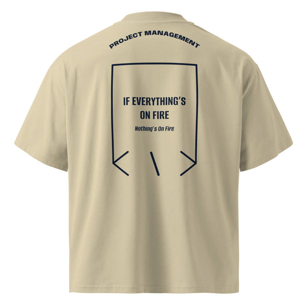 If Everything’s On Fire — Stone French Navy back mockup