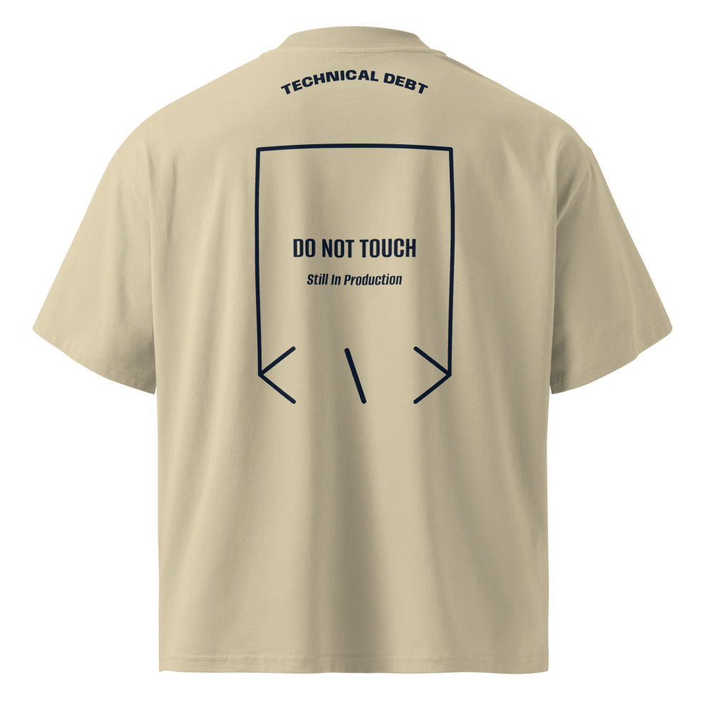 Do Not Touch — Stone French Navy back mockup