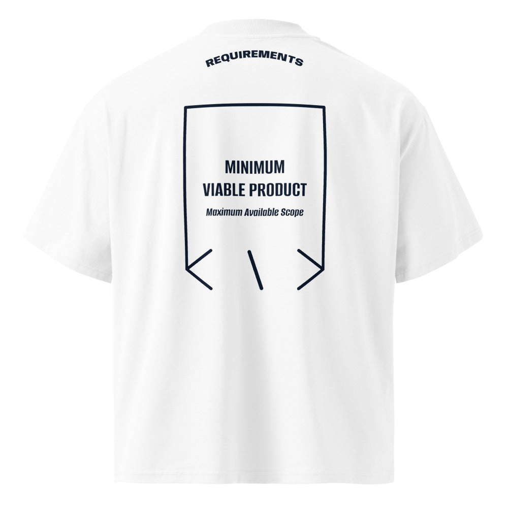 Minimum Viable Product — White French Navy back mockup