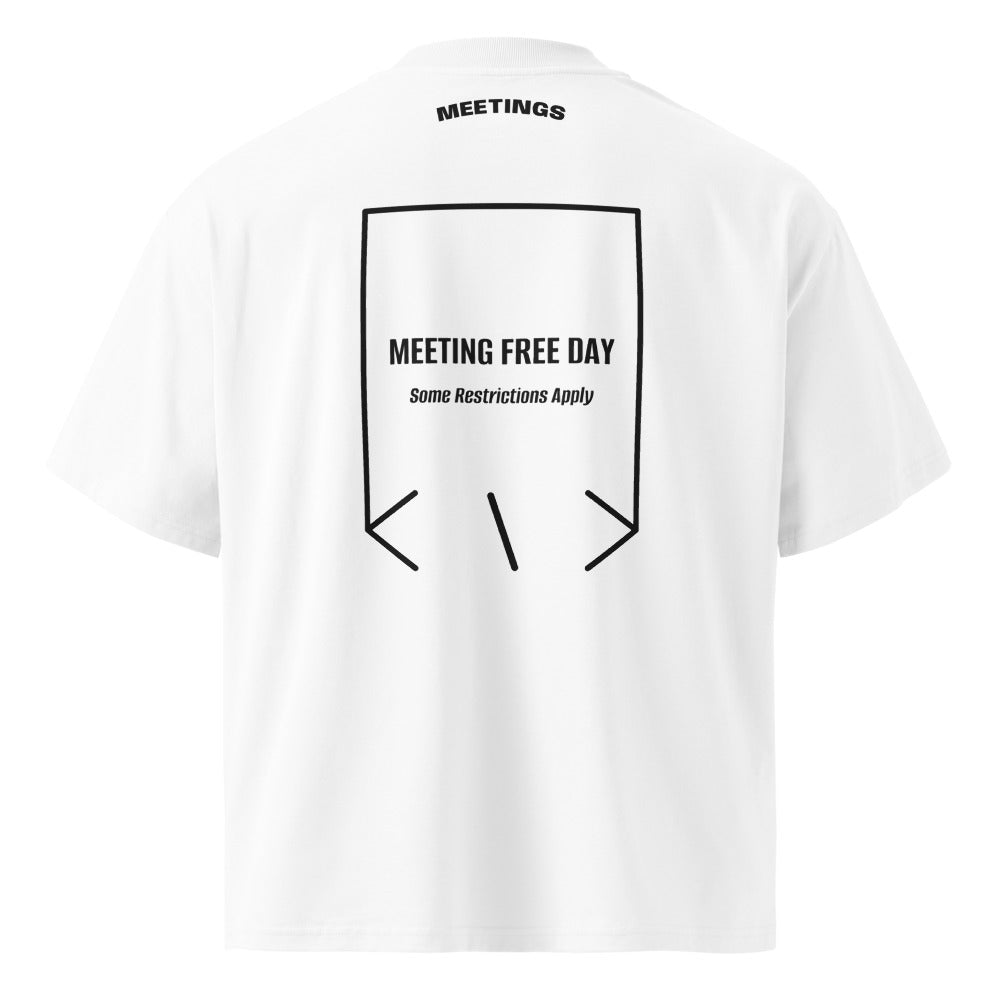 Meeting Free Day — White Black back mockup