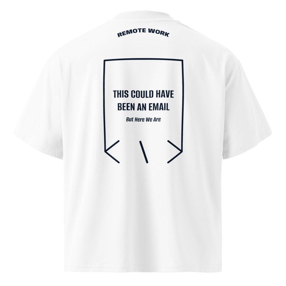 This Could Have Been An Email — White French Navy back mockup