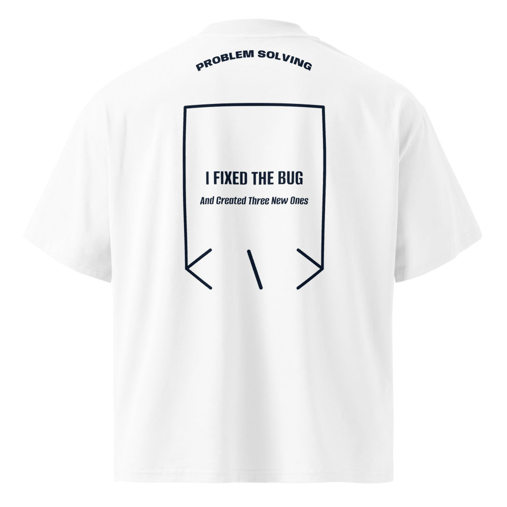 I Fixed The Bug — White French Navy back mockup