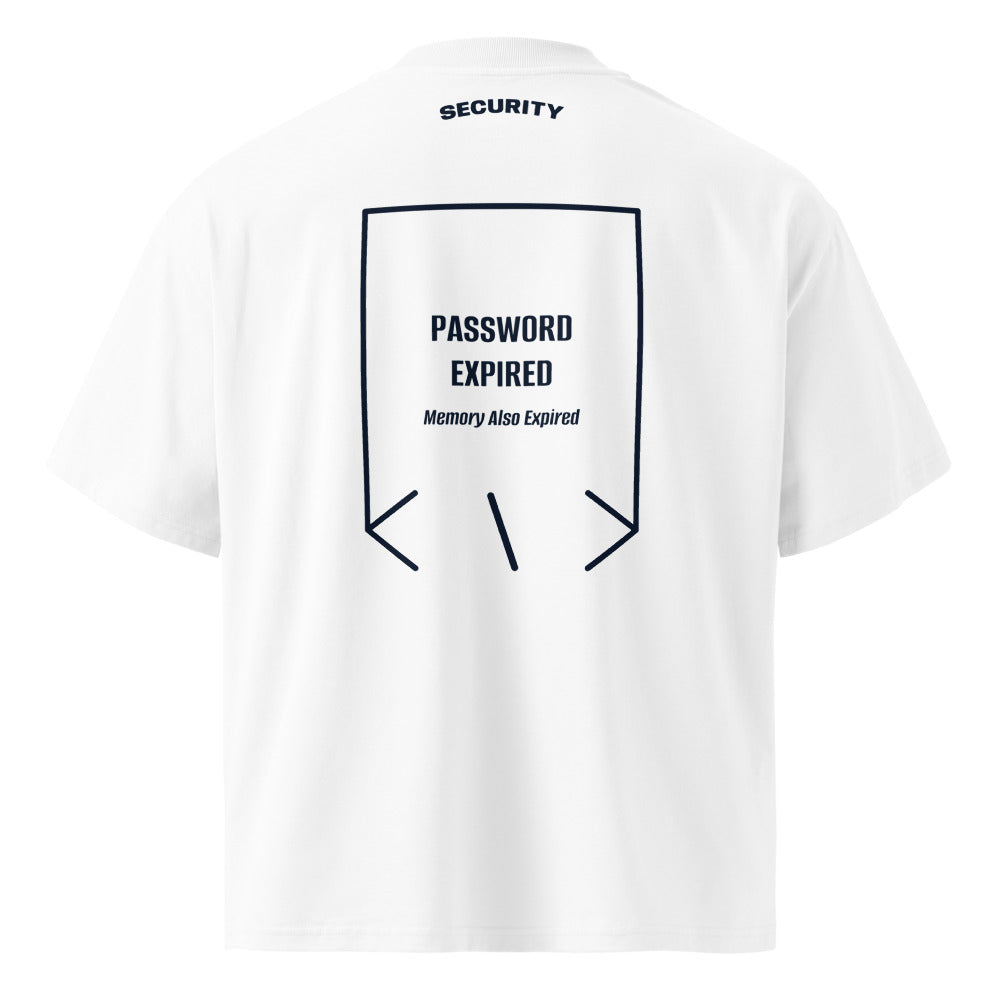 Password Expired — White French Navy back mockup