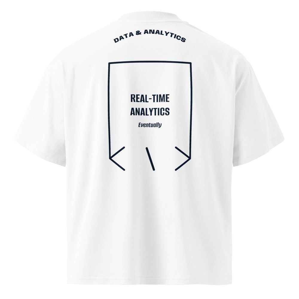 Real-Time Analytics — White French Navy back mockup