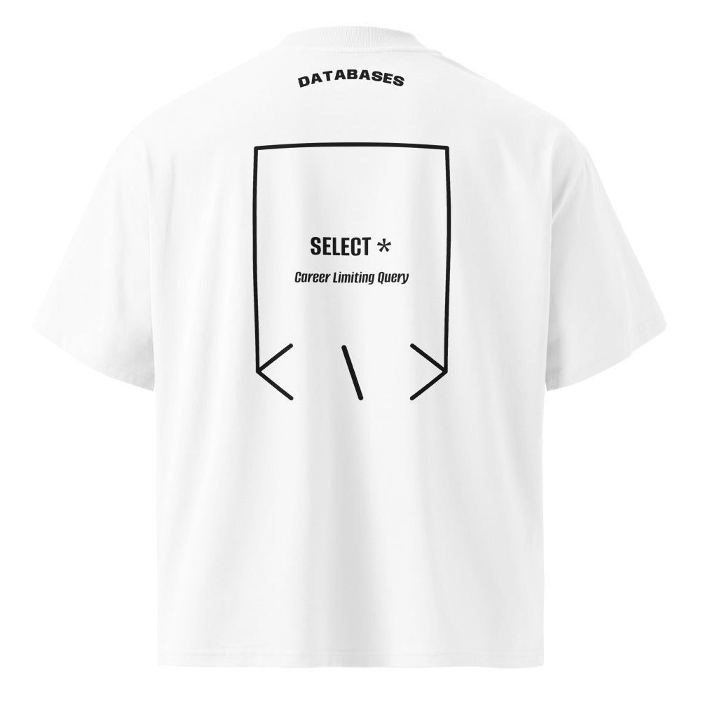 SELECT * — White Black back mockup