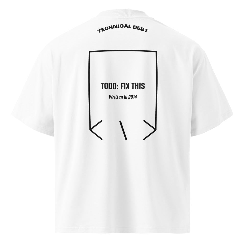 TODO: Fix This — White Black back mockup