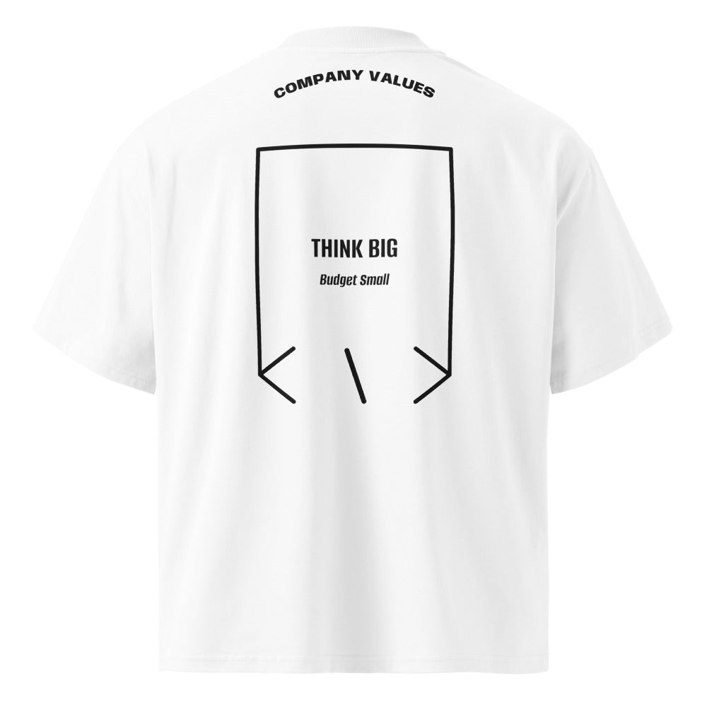 Think Big — White Black back mockup